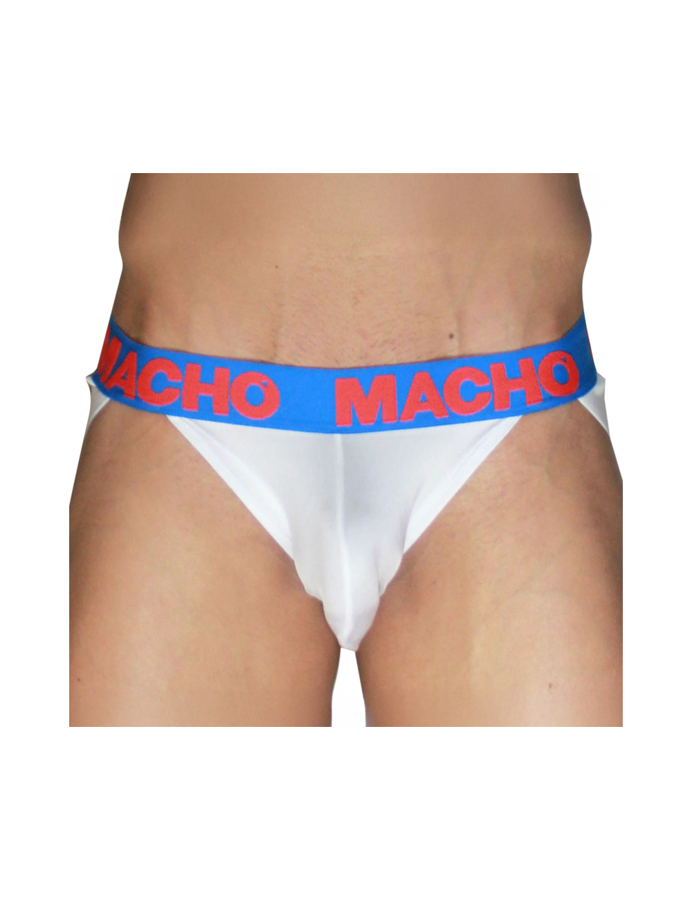 MACHO - MX29AZ JOCK BLANC + BLEU FONCÉ S
