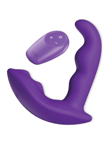 SHE.E.O - STIMULATEUR ANAL VIBRANT ROTATIF AVEC TÉLÉCOMMANDE VIOLET