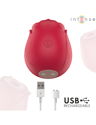 INTENSE - CAMELLIA SUCCION CLITORIALE ROSE PAR WAVES BORDEAUX