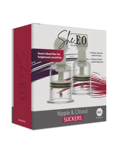 SHE.E.O - DISPOSITIFS DE SUCCION POUR MAMELONS ET CLITORIS M/L