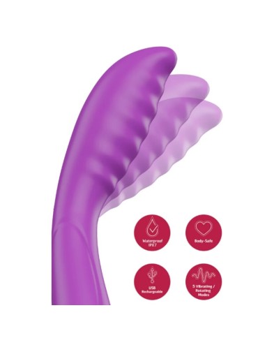 SHE.E.O - VIBRATEUR VIOLETTE À TAPOTEMENTS DU POINT G