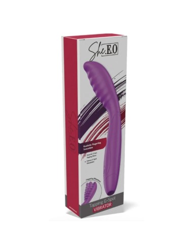 SHE.E.O - VIBRATEUR VIOLETTE À TAPOTEMENTS DU POINT G