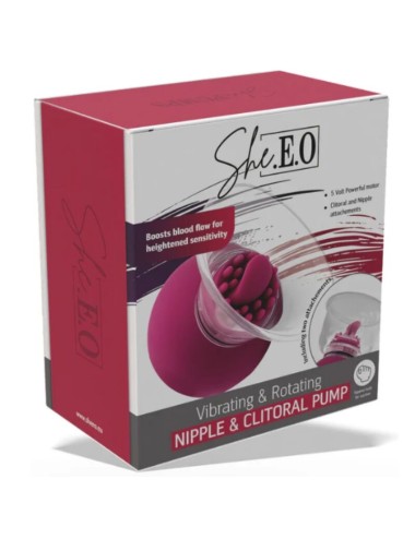 SHE.E.O - POMPE VIBRANTE ET ROTATIVE POUR LES TÉTONS ET LE CLITORIS