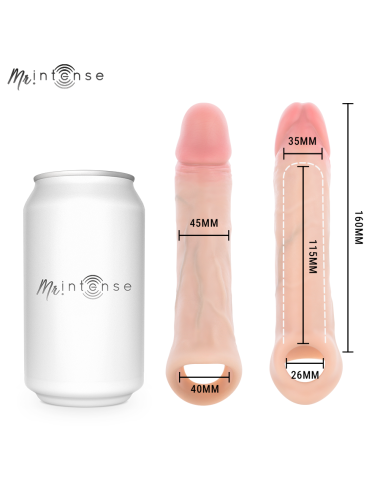 MR INTENSE - ARNOLD L MANCHON PÉNIS VIBRANT ULTRA-RÉALISTE AVEC TÉLÉCOMMANDE 16 CM -Ø- 4,5 CM