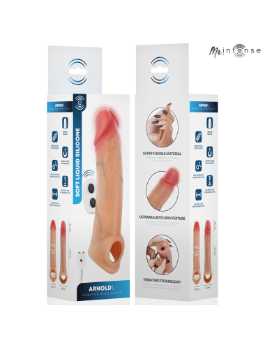 MR INTENSE - ARNOLD L MANCHON PÉNIS VIBRANT ULTRA-RÉALISTE AVEC TÉLÉCOMMANDE 16 CM -Ø- 4,5 CM