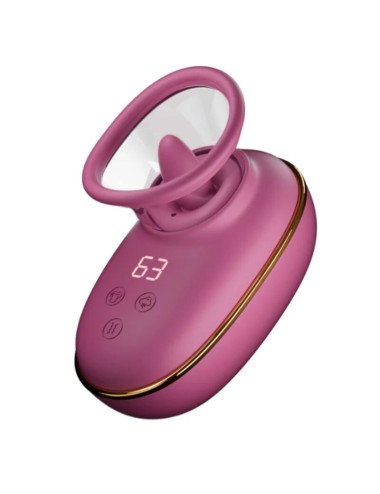 SHE.E.O - POMPE DE STIMULATION CLITORIALE AUTOMATIQUE AVEC EFFET DE LÉCHAGE (VIOLET)