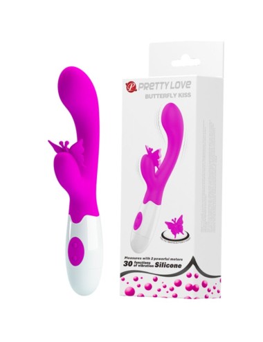 PRETTY LOVE - VIBRATEUR LAPIN VIOLET 30 FONCTIONS BAISER PAPILLON