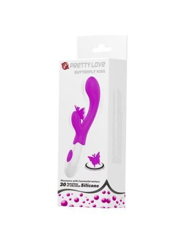 PRETTY LOVE - VIBRATEUR LAPIN VIOLET 30 FONCTIONS BAISER PAPILLON