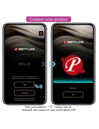 PRETTY LOVE - VIBRATEUR ŒUF À PROFONDEUR KLAY CONTRÔLÉ PAR APPLICATION VIOLET