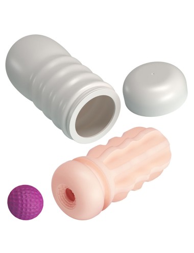 PRETTY LOVE - MASTURBATEUR LISSANT VAGINAL AVEC VENTOUSE ET TEXTURES INTERNES