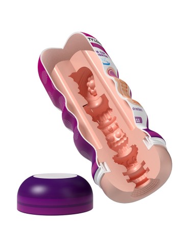 PRETTY LOVE - MASTURBATEUR LISSANT VAGINAL AVEC VENTOUSE ET TEXTURES INTERNES