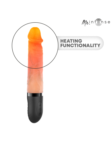 MR INTENSE - JEAN VIBRATEUR HAUT ET BAS AVEC EFFET CHAUFFANT 24 CM -Ø- 3,8 CM