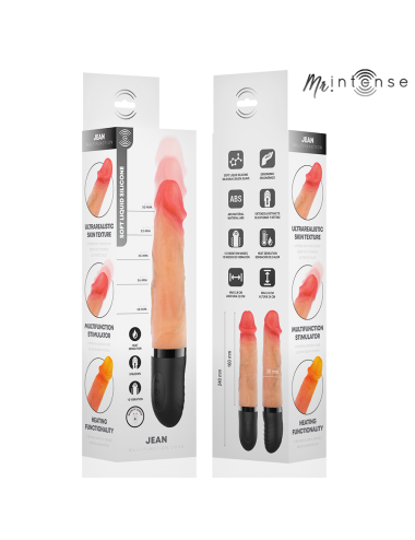 MR INTENSE - JEAN VIBRATEUR HAUT ET BAS AVEC EFFET CHAUFFANT 24 CM -Ø- 3,8 CM