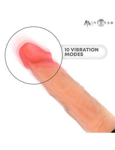 MR INTENSE - JEAN VIBRATEUR HAUT ET BAS AVEC EFFET CHAUFFANT 24 CM -Ø- 3,8 CM