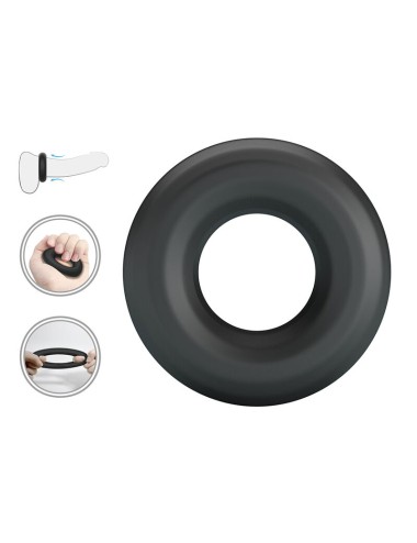 CRAZY BULL - ANNEAU PÉNAL URBAN EN SILICONE ULTRA DOUX NOIR