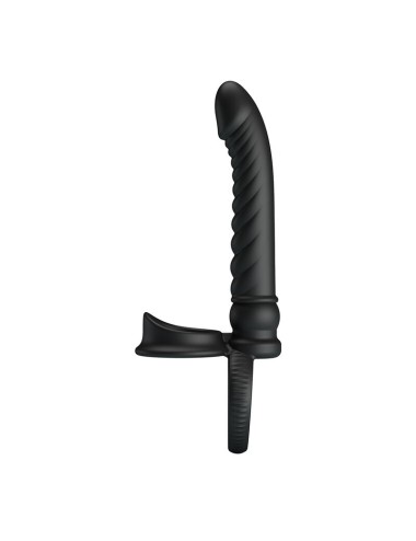 PRETTY LOVE - VIBRATEUR ANAL MERRITT AVEC ANNEAU ET VIBRATION NOIR