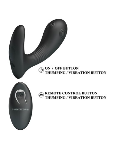PRETTY LOVE - VIBRATEUR DE PROSTATE MIRABELLE AVEC TÉLÉCOMMANDE