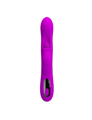 PRETTY LOVE - VIBRATEUR OSCILLANT LAPIN YALANDA AVEC AFFICHAGE LED VIOLET