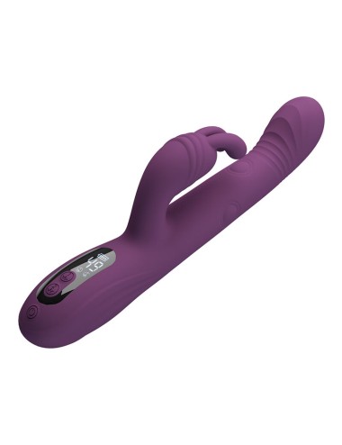 PRETTY LOVE - DEE VIBRATEUR LAPIN MULTIFONCTION OSCILLANT ET À PERCUSSION VIOLET