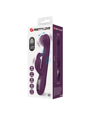 PRETTY LOVE - DEE VIBRATEUR LAPIN MULTIFONCTION OSCILLANT ET À PERCUSSION VIOLET