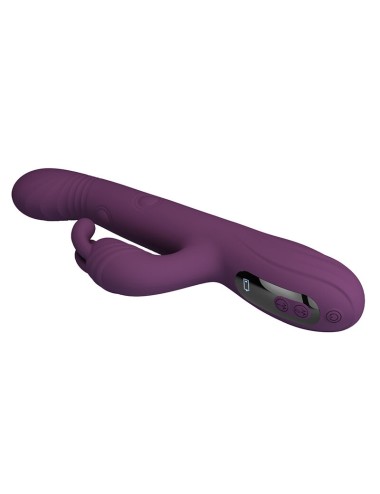 PRETTY LOVE - DEE VIBRATEUR LAPIN MULTIFONCTION OSCILLANT ET À PERCUSSION VIOLET