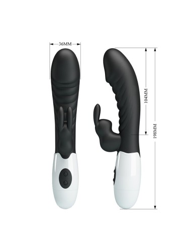 PRETTY LOVE - VIBRATEUR LAPIN NAUGHTY BUNNY 30 FONCTIONS NOIR