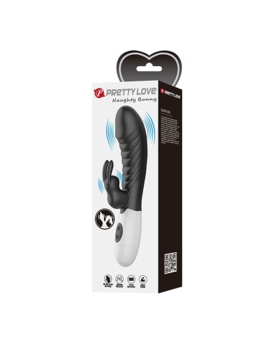 PRETTY LOVE - VIBRATEUR LAPIN NAUGHTY BUNNY 30 FONCTIONS NOIR