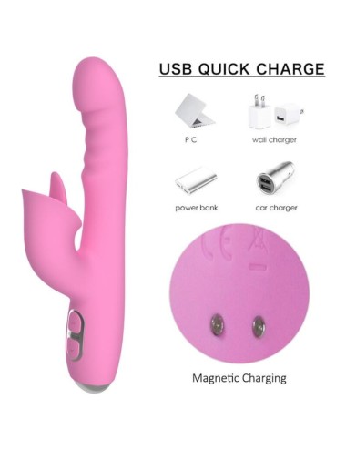 NALONE - T-MAY VIBRATEUR LAPIN MAGIC STICK ROSE