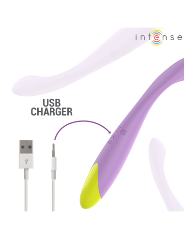INTENSE - LUCCA STIMULATEUR DE POINT G FLEXIBLE RECHARGEABLE PAR USB