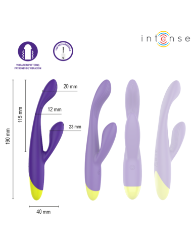INTENSE - STIMULATEUR LAPIN RECHARGEABLE PAOLO POUR LE POINT G ET LE CLITORIS