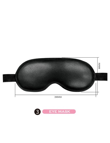 PRETTY LOVE - KIT BDSM 8 PIÈCES NOIR