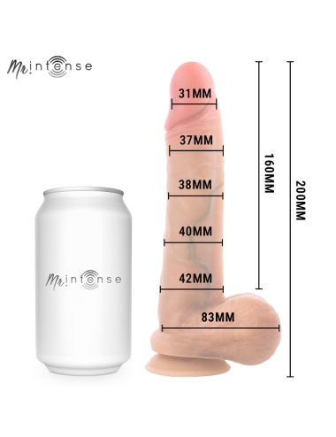 MR INTENSE - GARY M PÉNIS EN SILICONE ULTRA-RÉALISTE AVEC TESTICULES 20 CM -Ø- 4,2 CM