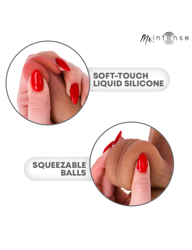 MR INTENSE - GARY M PÉNIS EN SILICONE ULTRA-RÉALISTE AVEC TESTICULES 20 CM -Ø- 4,2 CM