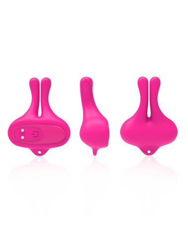 ARMONY - PINCES À TÉTONS MAGNÉTIQUES VIBRATOIRES EN FORME DE LAPIN ROSE