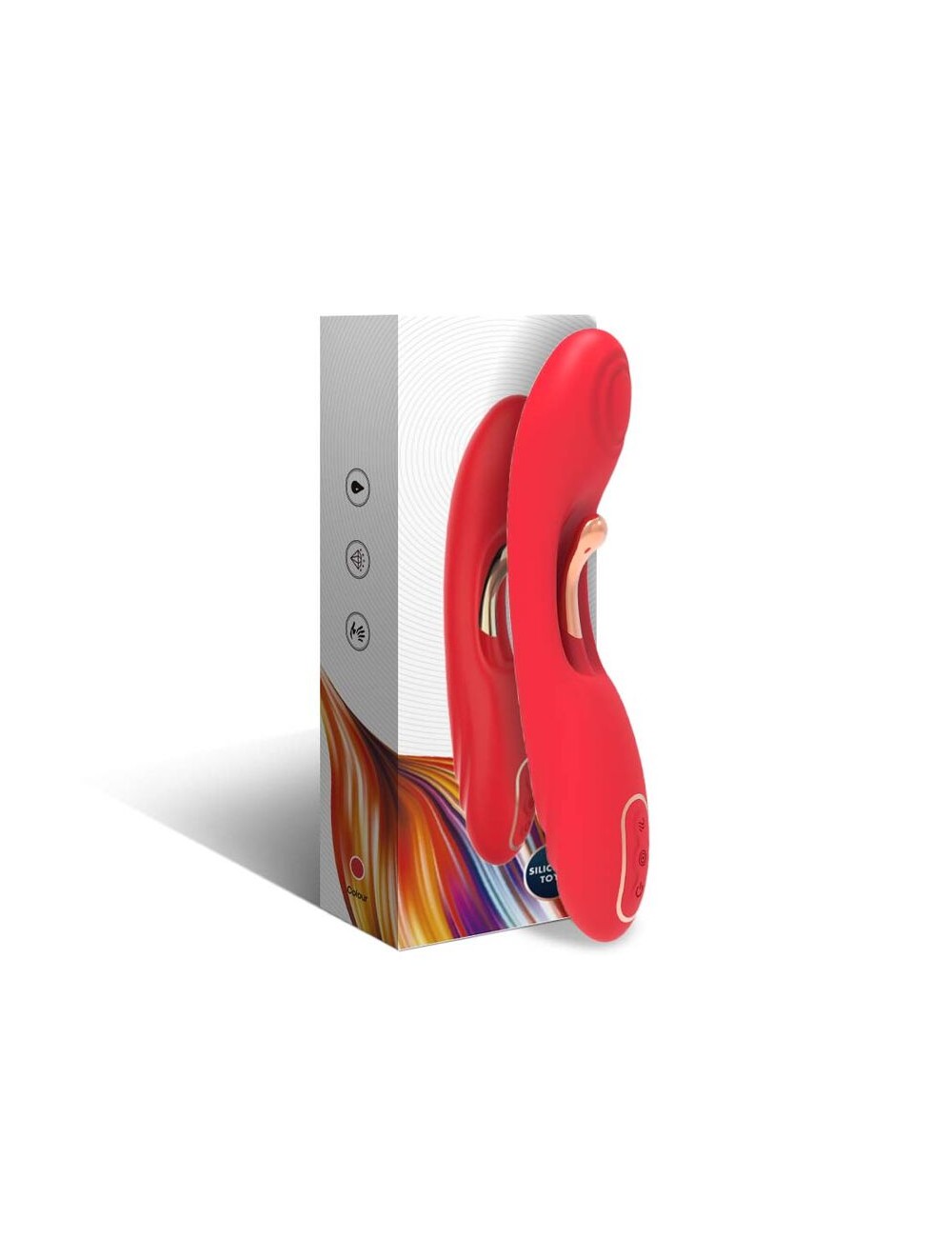 ARMONY - VIBRATEUR À LANGUE OSCILLANTE ROUGE