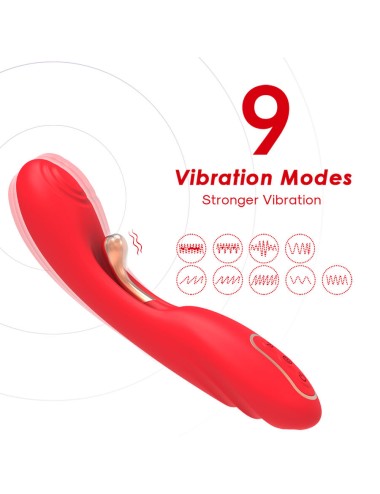 ARMONY - VIBRATEUR À LANGUE OSCILLANTE ROUGE