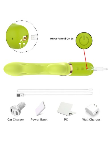 ARMONY - INFLABLE POINT A STIMULATEUR VIBRATEUR VERT