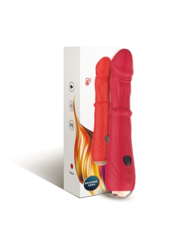 ARMONY - DILDO VIBRATEUR POINT A THERMO-RÉGLABLE ROUGE