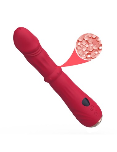 ARMONY - DILDO VIBRATEUR POINT A THERMO-RÉGLABLE ROUGE