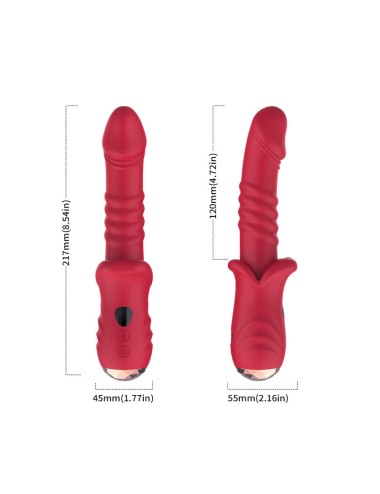 ARMONY - POINT A DILDO VIBRATEUR STIMULANT ROUGE