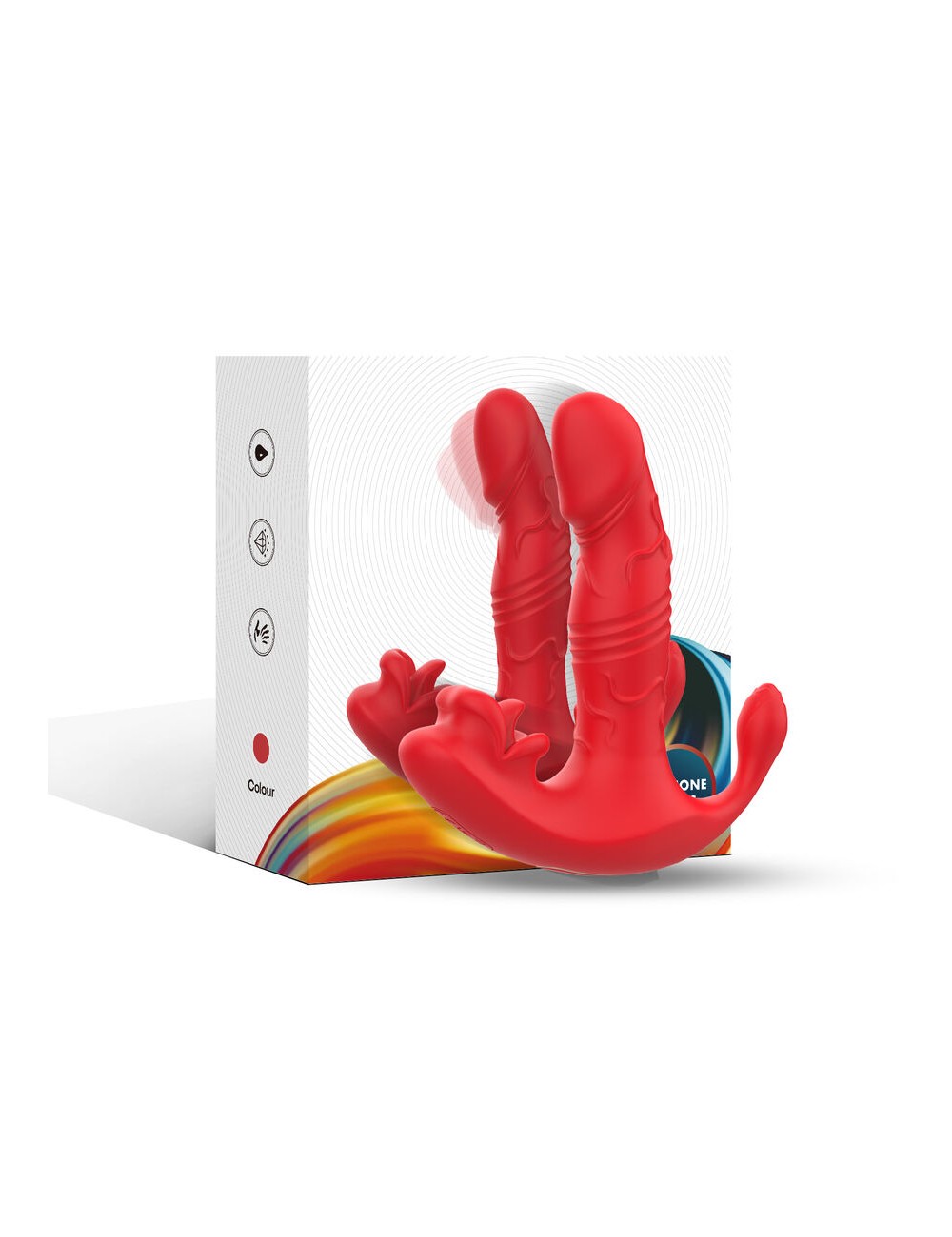 ARMONY - VIBRATEUR ANAL CULOTTE STIMULATEUR POINT C ET G TÉLÉCOMMANDE ROUGE