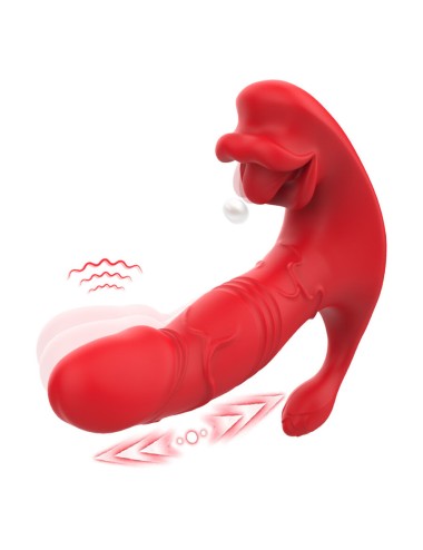 ARMONY - VIBRATEUR ANAL CULOTTE STIMULATEUR POINT C ET G TÉLÉCOMMANDE ROUGE