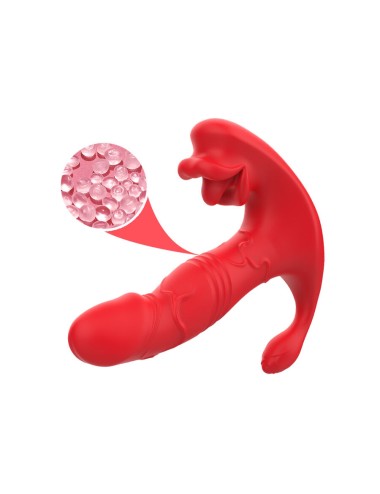 ARMONY - VIBRATEUR ANAL CULOTTE STIMULATEUR POINT C ET G TÉLÉCOMMANDE ROUGE