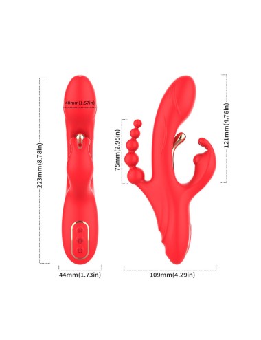 ARMONY - STIMULATEUR DE POINT G ET DE CLITORIS VIBRATEUR ROUGE