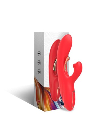 ARMONY - VIBRATEUR STIMULATEUR POINT G ET CLITORIS AVEC LANGUE OSCILLANTE ROUGE