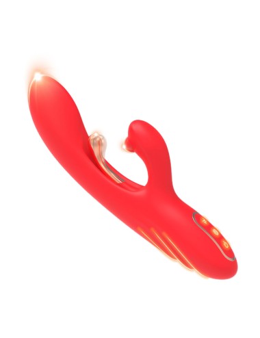 ARMONY - VIBRATEUR STIMULATEUR POINT G ET CLITORIS AVEC LANGUE OSCILLANTE ROUGE