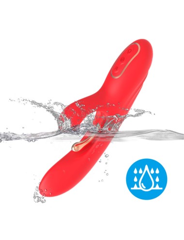 ARMONY - VIBRATEUR STIMULATEUR POINT G ET CLITORIS AVEC LANGUE OSCILLANTE ROUGE