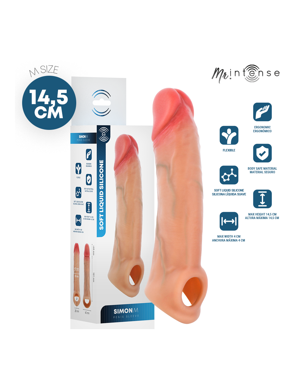 MR INTENSE - SIMON M MANCHON PÉNIS EN SILICONE 14