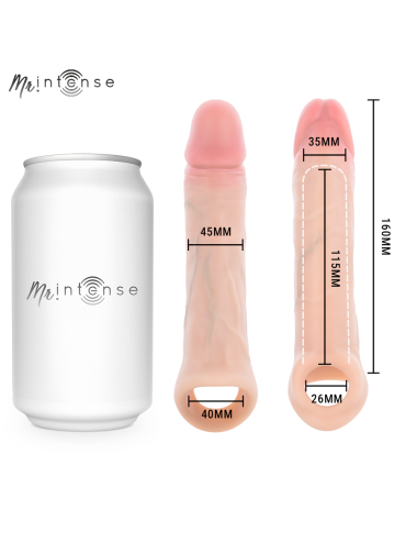MR INTENSE - SIMON L PROTECTION PÉNALE EN SILICONE 16 CM -Ø- 4,5 CM