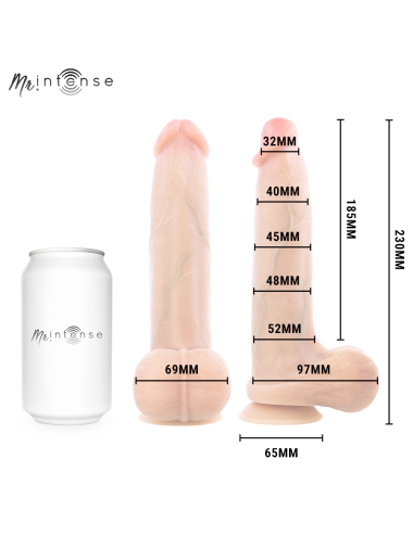MR INTENSE - BRUCE L GODEMICHET EN SILICONE 23 CM -Ø- 5,2 CM